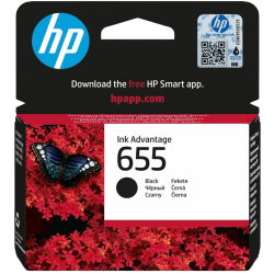 Tusz HP 655 Black- oryginalny tusz czarny (CZ109AE)